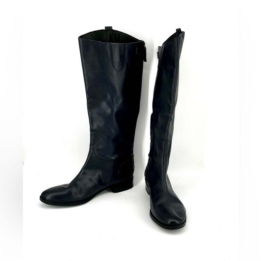 Navy Sam Edelman Penny leather riding boots